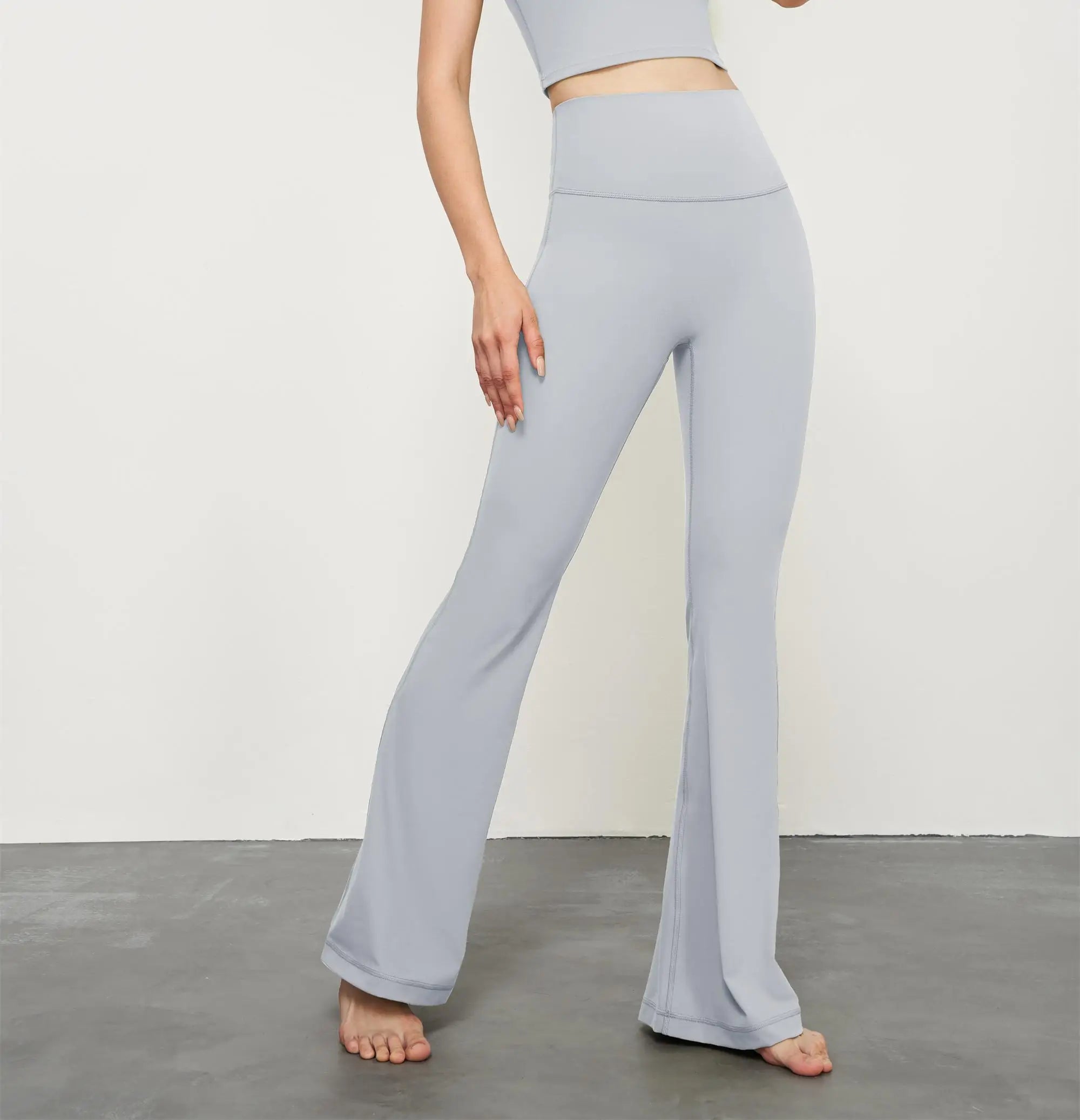 Women New Arrivals Tiktok Leggings High Waist Butt Lift Flared Wide Leg Bell Bottom Yoga Pants