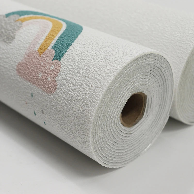 Waterproof Fireproof PVC Cartoon Kids Room Foam Wallpaper Wall Paper Rolls