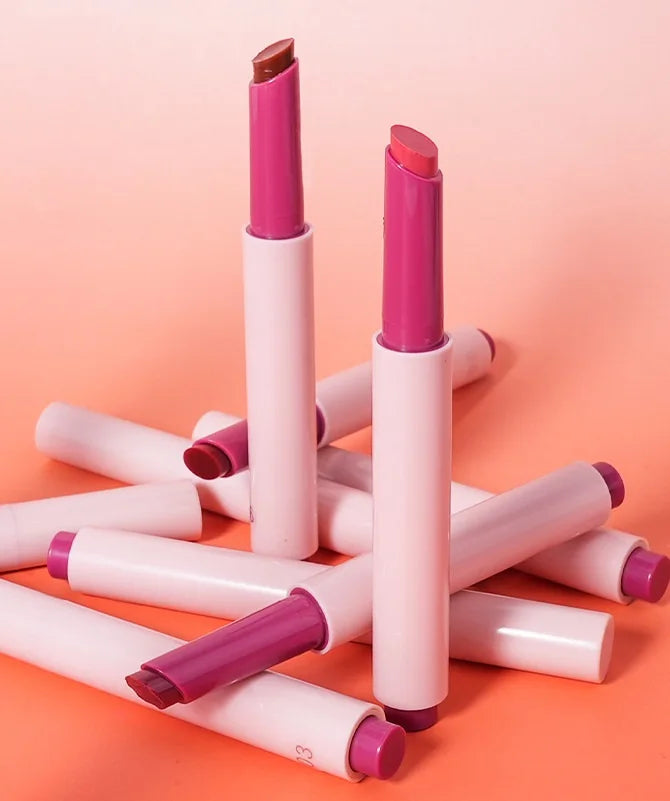 Hot Sales Private Label Cosmetic Press Tube Pink Plumping Vegan Lip Balm Makeup Hydrated Creamy Mirror  Moisturizing Lip Gloss