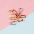 Stainless Steel Snap Bail Hook Pinch Clip Necklace Clasps Dangle Pendant Charms Chain Connectors for Jewelry Diy