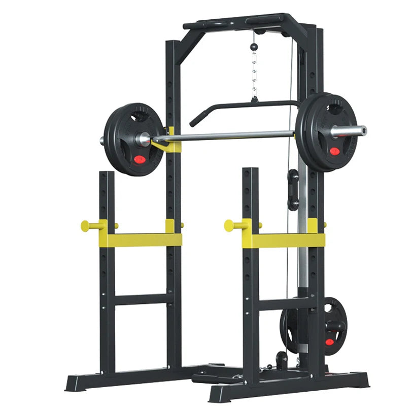 Professional Multifunctional Adjustable Squat Rack Stand with Dip Power Rack Pull up Squat Cage Station for Workout Fitness