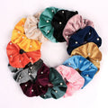 MIO Wholesale Pure Color Pearl Headband Luxury Plain Velvet Headband