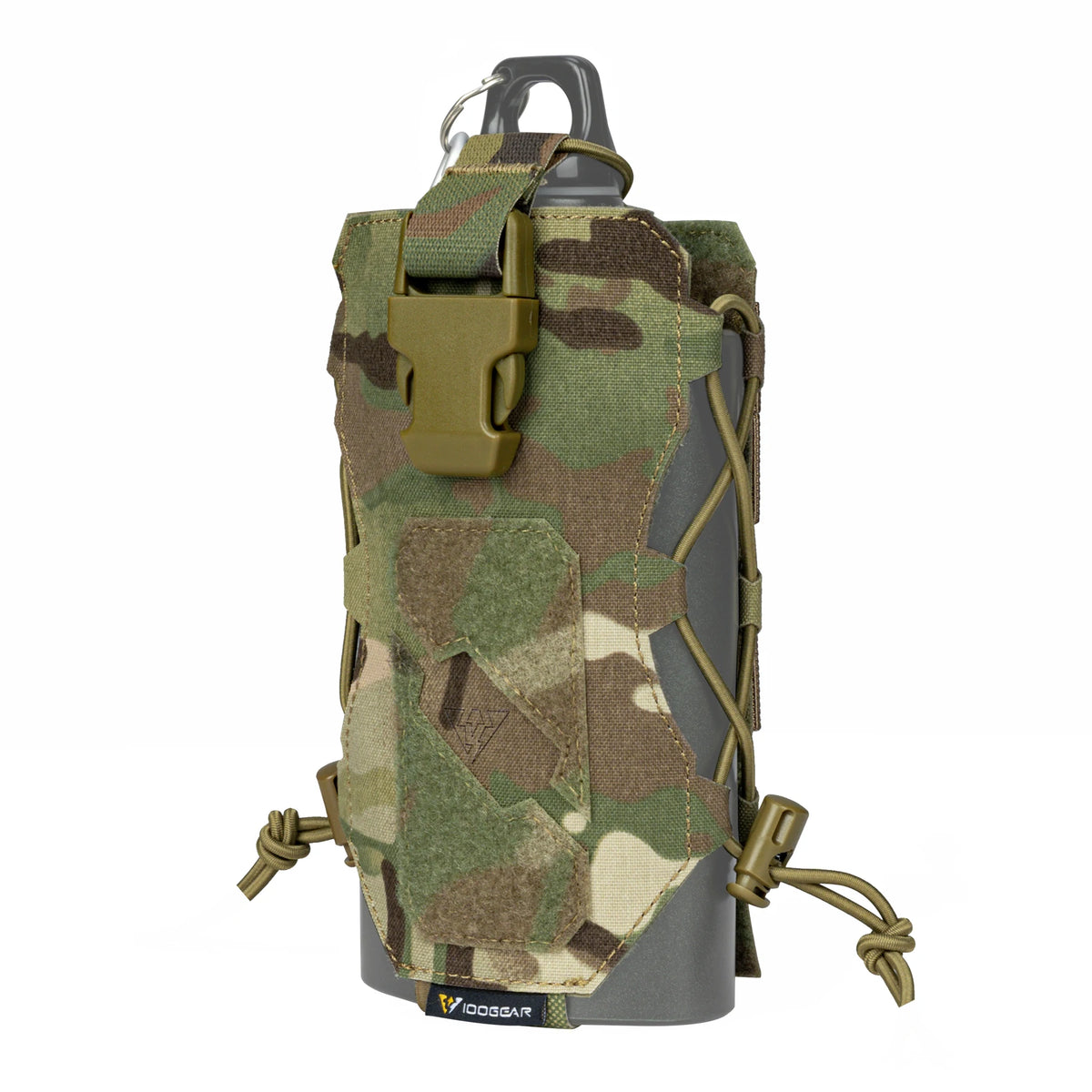 IDOGEAR Custom Tactical Water Bottle Pouch Camo Hunting Multi-function Radio Pouch MOLLE Kettle Carrier Water Bottle Pouch