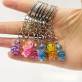 Cute Sea Animal Souvenir Tortoise Keychain Cartoon Pvc Ocean Turtle Key Chains Resin Keyring Bag Charm Pendant Luminous Keychain