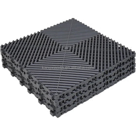 Free Flow Garage Floor Tiles Work Great for Car Detailing Shop Car Washroom Workshop Floor Covering