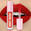 Wholesale Red Color Liquid Lipstick Vegan Matte High Pigmented Lipstick Custom Logo Lipgloss Cosmetics Long Lasting