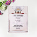 Creative Perfume Theme 16 Aos Acrylic Custom Printing Birthday Invitation with Velvet Pocket
