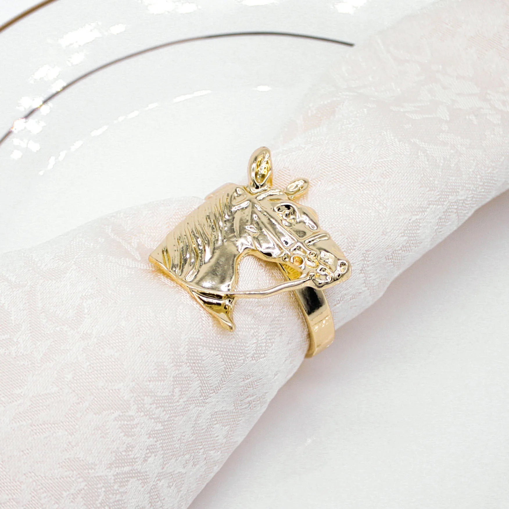 Wholesale Metal Animals Napkin Ring Horse Napkin Ring for Table Decoration