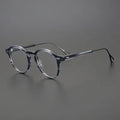 2022 New Japanese Acetate Pure Titanium Round Frame Transparent Retro Fan Round Optical Glasses Frame