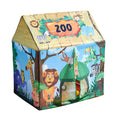 ZOO Animal Kids Forest Play Tent Dinosaur Cartoon Print Outdoor Jumping Castle Children Foldable Play House