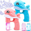 Automatic Whale Bubble Machine Gun Kit Plastic Bazooka Bubble Gun for Summer Party Birthday Outdoor Toy Bubble Toys
