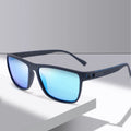 CONCHEN 2025 New Arrivals Classic Square Frame Oversized Sun Glasses Polarized MIrror Shades Blue Lenses Custom Sunglasses Men