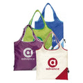 Wholesale Customized Medium Nylon Polyester Tote Shopping Bag Recyclable Waterproof Foldable Design Long Handle Dot