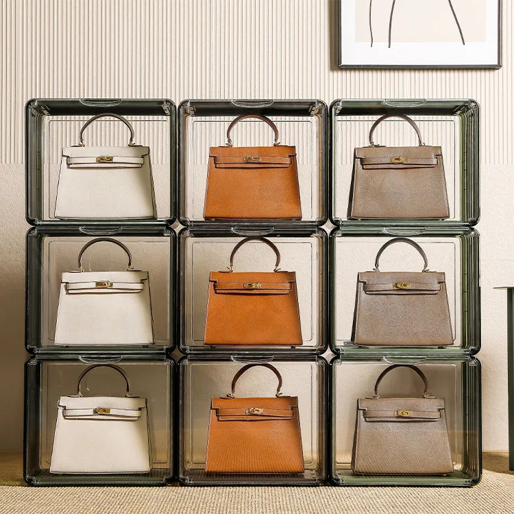 Acrylic Display Case With Magnetic Door Assemble Display Box Dustproof Showcase for Toys Handbag