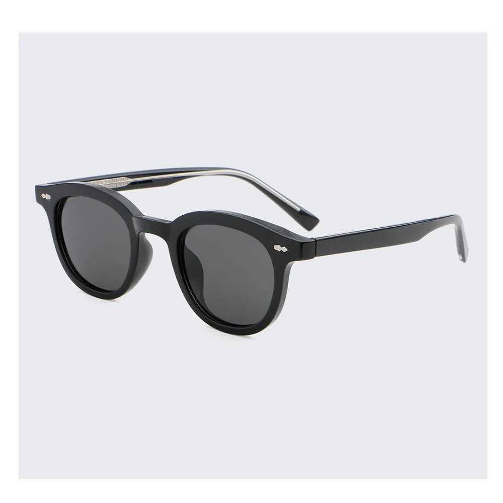 Sparloo 2024 Unisex Round Sunglasses CP Arms Fashion Print UV400 Lenses PC Frame Personalized with Your Logo
