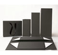 Luxury Black Magnetic Recyclable Paperboard Packaging Hot Stamping Gold Rigid Gift Boxes UV Coating Embossing Matt Lamination