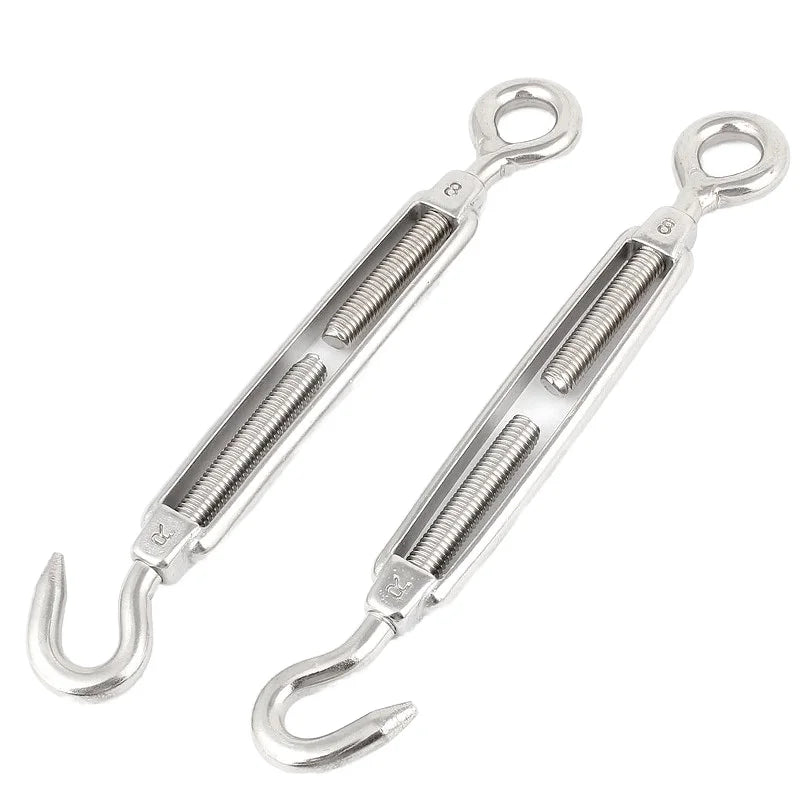 304 Stainless Steel Eye-Hook Eye-Eye Hook-Hook Turnbuckle Hook Din1480 Rigging Hardware Turnbuckles