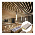 Modern Hotel Use WPC Timber Column Panels Decorative Greek Columns Waterproof Fireproof Anti-scratch for Ceiling 50*50 50*100mm