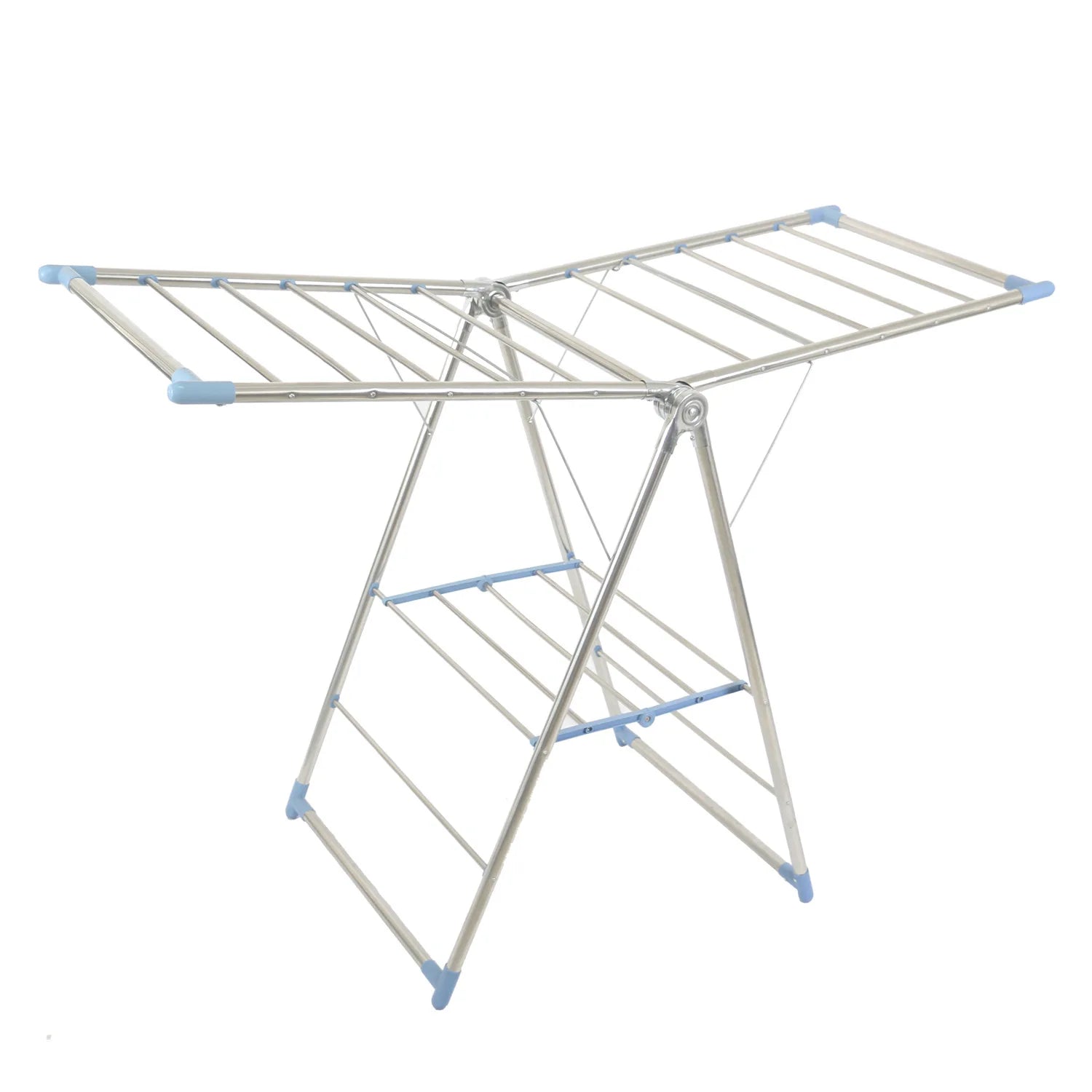 Stainless Steel Foldable Adjustable Clothes Drying Rack Balcony Hanger Airer Laundry Drying Rack Polygon Shape