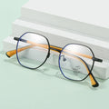 Teenagers' for  Round Spectacle Eyewear Frames Durable Alloy Optical Glasses for Teens