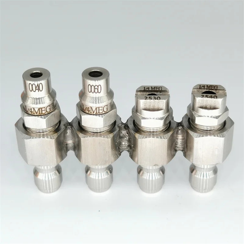 YUHU JRod Pressure Washer Nozzle Downstream Nozzle Kit with 4 Way J-Rod Tip Holder for Soft Wash 1/4 Inch Quick Connect