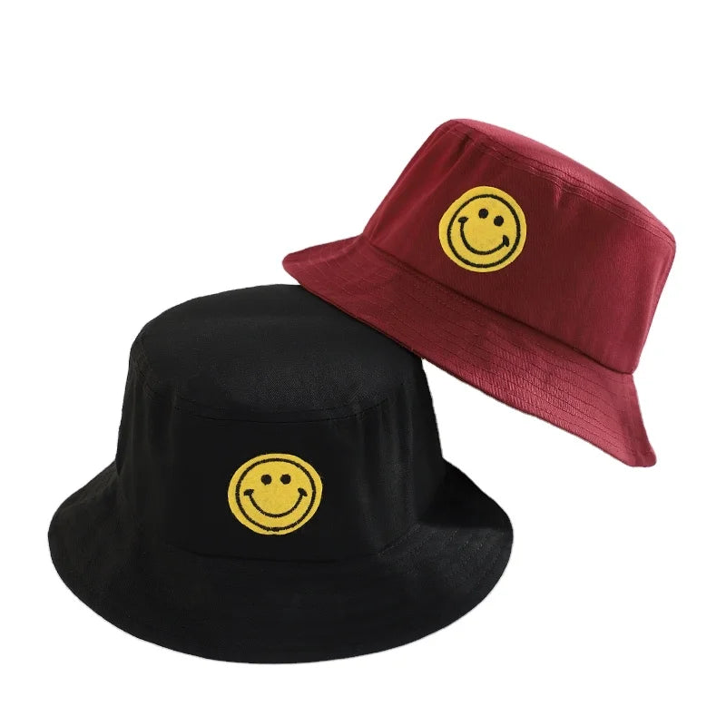 Customized Outdoor Smile Sunscreen Fisher Hat Anti-UV Sun Protective Bucket Hat