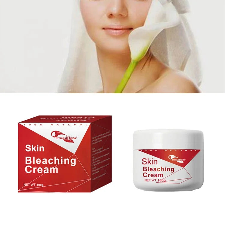 Natural Formula Instant Strong Whitening Cream Lotion Glycerin Vegan Organic for Body Dark Knees Elbows Fast Effective