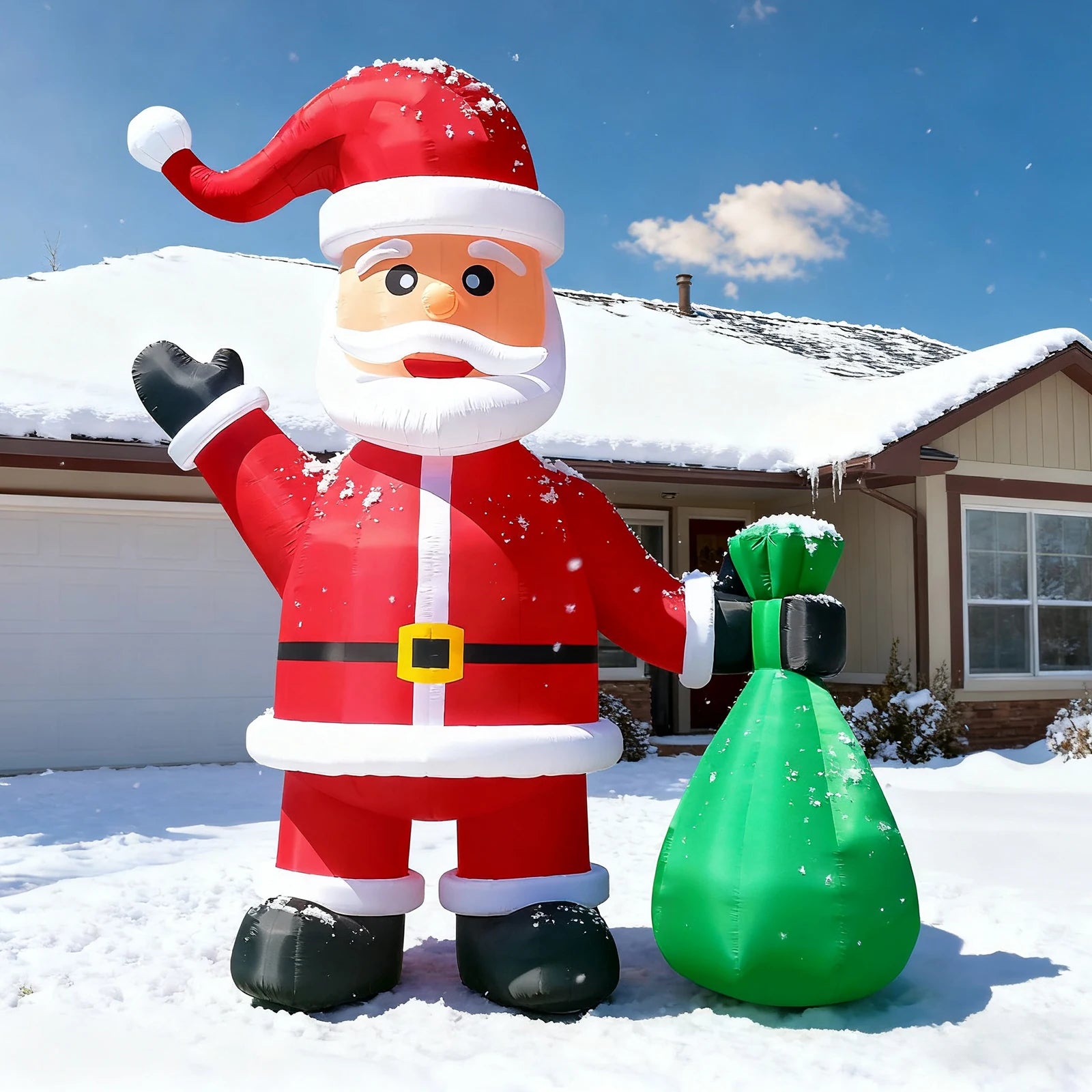 20/26/33/40FT Commercial Grade Inflatable Santa Christmas Premium Christmas Yard Decoration Inflatable Outdoor Santa Claus