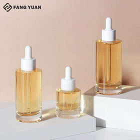 New Design 30ML50ml 100ml 120ml clear Glass Dropper Bottle Skincare Essential Oil Bottles Serum Hair Oil Bottle