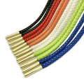 Wholesale 22*4.0mm Brass Round Seamless Shoelaces with Aglet Customizable Colors & Nickel-Free for Pants Waist Hoodie Pull Rope