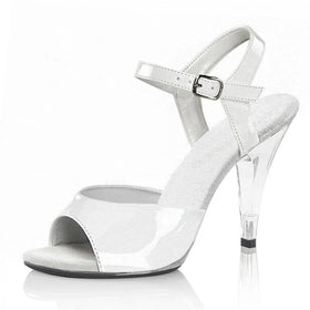 10cm high heel Sexy sandals Bride stiletto Club fashion Peep Toe large sandals women's Buckle Strap shoes Large sandals Elegant