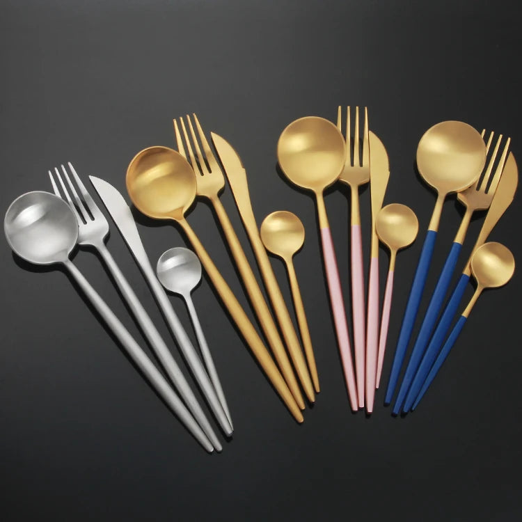 Lotulery Top Seller 2023 Gold Flatware Sets Stainless Steel 304 Cutlery Set Dropshipping Products 2021