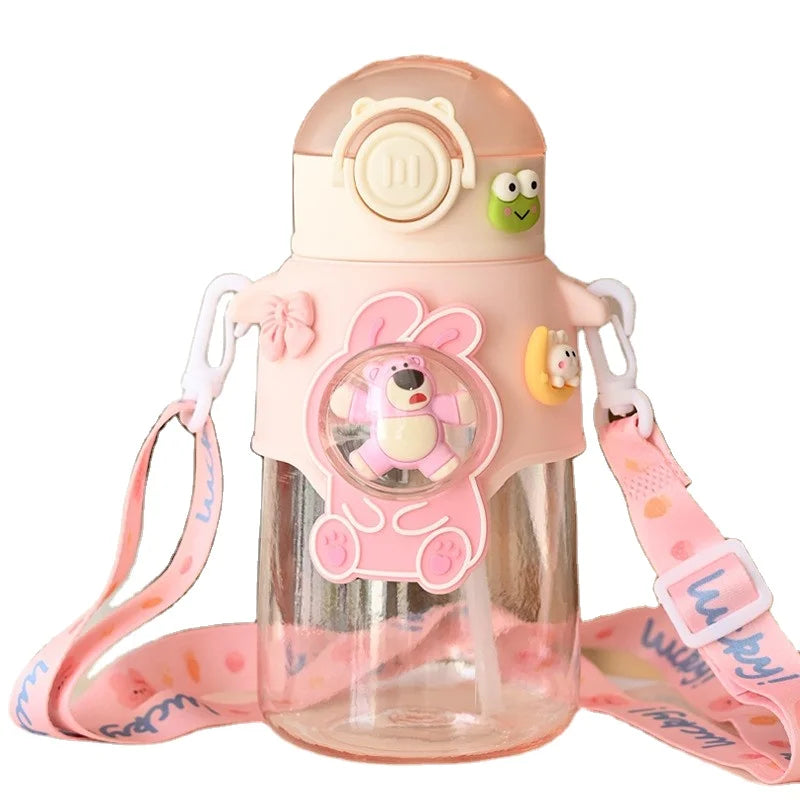 Madou Baby's Cute Straw Cup Bottle Portable School Camping Plastic Lid Accessory Direct Drinking Customizable Logo Designed