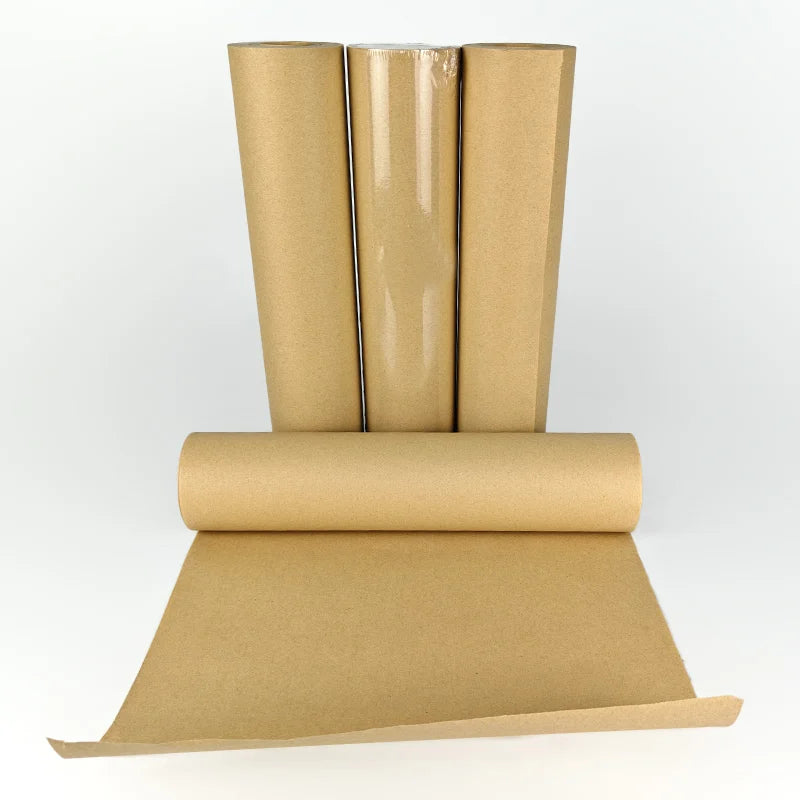 Recyclable Brown Jumbo Roll Kraft Paper Rubber Masking Paper for Automotive Painting Car Construction Surface Protection