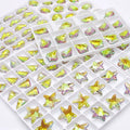 Hight-Quality Crystal Glass Beads Purple Color Snow Starfish Shell Butterfly Elephant Charm Pendants for Jewelry Making DIY