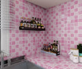 UDK Pink Mosaic Tiles PVC Sticker Waterproof PVC Wallpaper Roll 60cm*300cm Vinyl Contact Paper Modern Marble Wallpaper