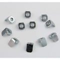 High Security Aluminum Profile Channel Elastic Nickel Plated Threaded Carbon Steel Spring Weld Square Screw Nut