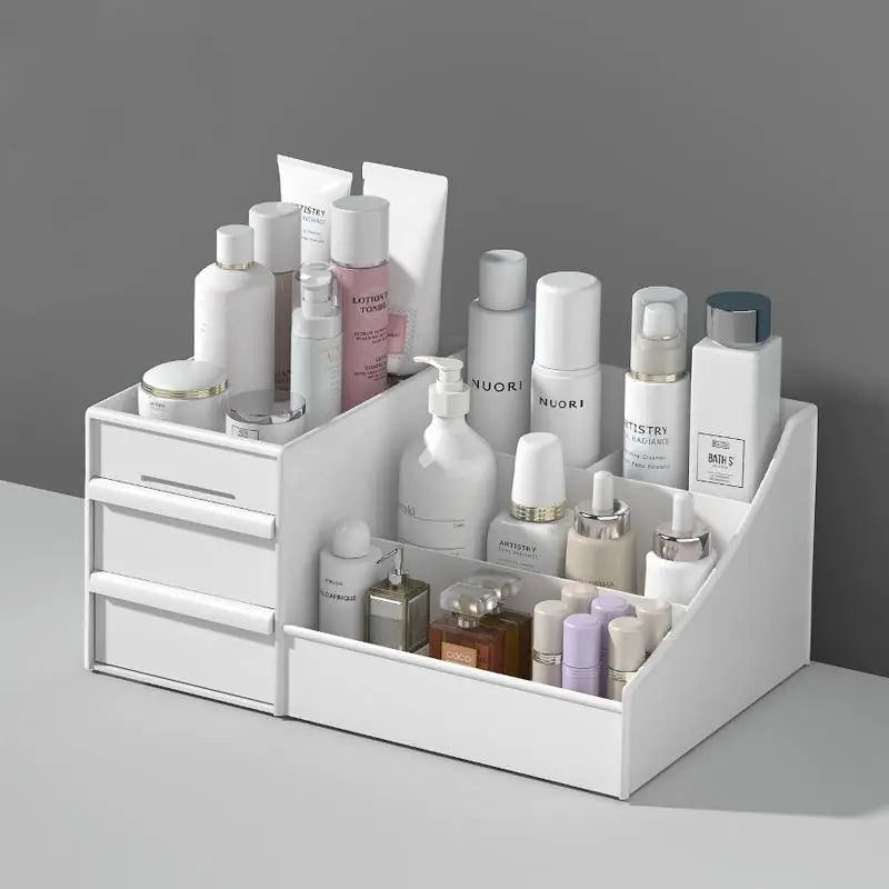 Drawer Style Cosmetic Storage Box Skincare Desktop Dressing Table Organizing Plastic Shelf Box