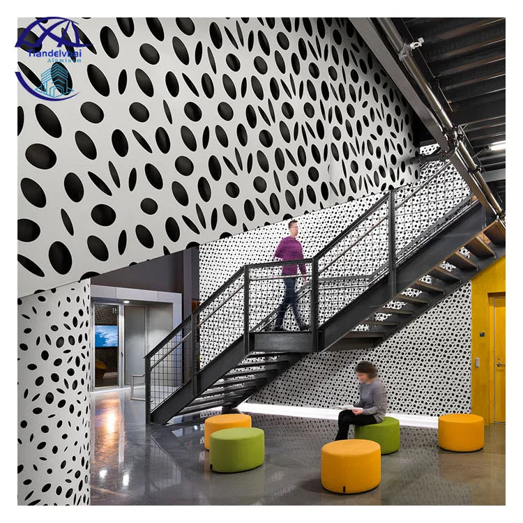 Customized PVDF Coating Perforated Metal Panel for Wall Facade Building
