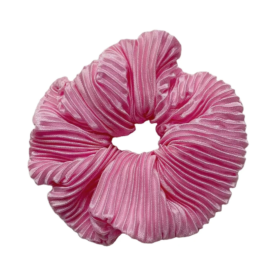 Women and Girls' Colorful Satin Hair Scrunchies Elastic Crinkle Chair Band for Daily Use and Ponytail Chic Hairbands