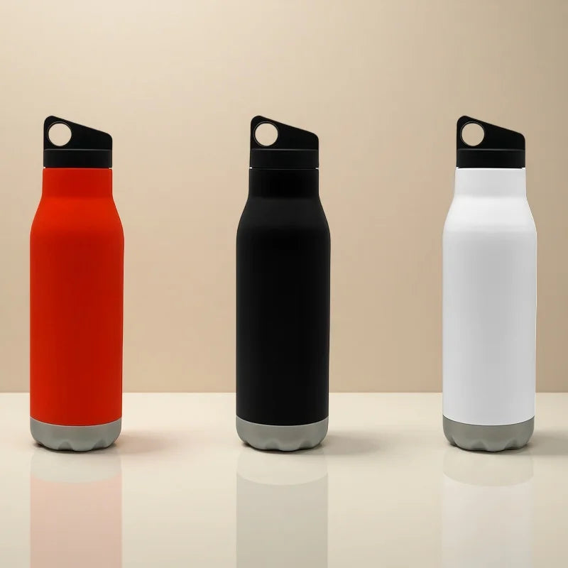 New Design Double Wall 304 Stainless Steel Tumbler Insulated Outdoor Travel Cup Water Bottle Hole Lid Convenient for Adventures