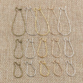 100pcs/Lot 9x18mm/11x24mm/16x38mm Silver Plated /Rhodium/Gold  Earring Hooks Wires for DIY Jewelry Making Findings Supplies