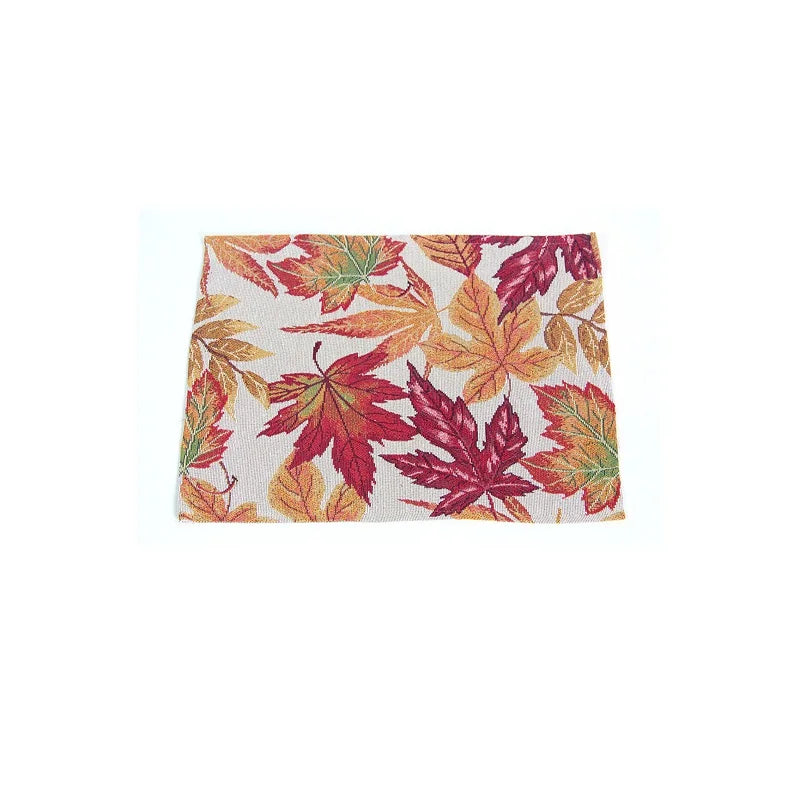 Wholesale  Custom  Woven Tapestry Placemat  Cotton + Polyester and Jacquard  Tablerunner