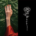 Custom Temporary Arm Tattoo Stickers Water-Free Hot Inkbox Semi-Permanent Design Hand Flower Pattern Waterproof Henna Tattoos