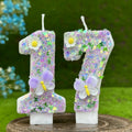 Handmade Creative Birthday Candle Decoration for Year Celebration Parties Digital Cake Decoration Butterfly Easter New Year