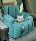 Cat Travel Bag Bed Premium Dog Car Seat and Bed Waterproof Dog Booster Seat for Car With Storage Pockets for Puppies Cats