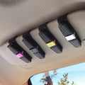 Best Seller Double-Ends Clip 180 Degree Rotational Sun Visor Clip Sunglasses Holder Car Wall Storage Supplies