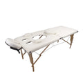Pregnancy Women Folding Massage Bed Multi-Functional Massager 2 Section Wooden Sturdy Portable Massage Table MegaBDM