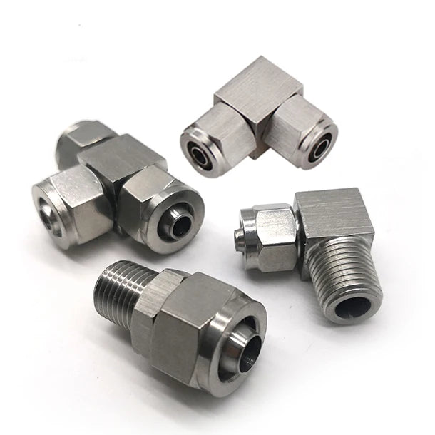 Stainless Steel 304 Hydraulic Quick Release Coupler Coupling Quick Disconnect Push to Connect Highly Polished Fitting