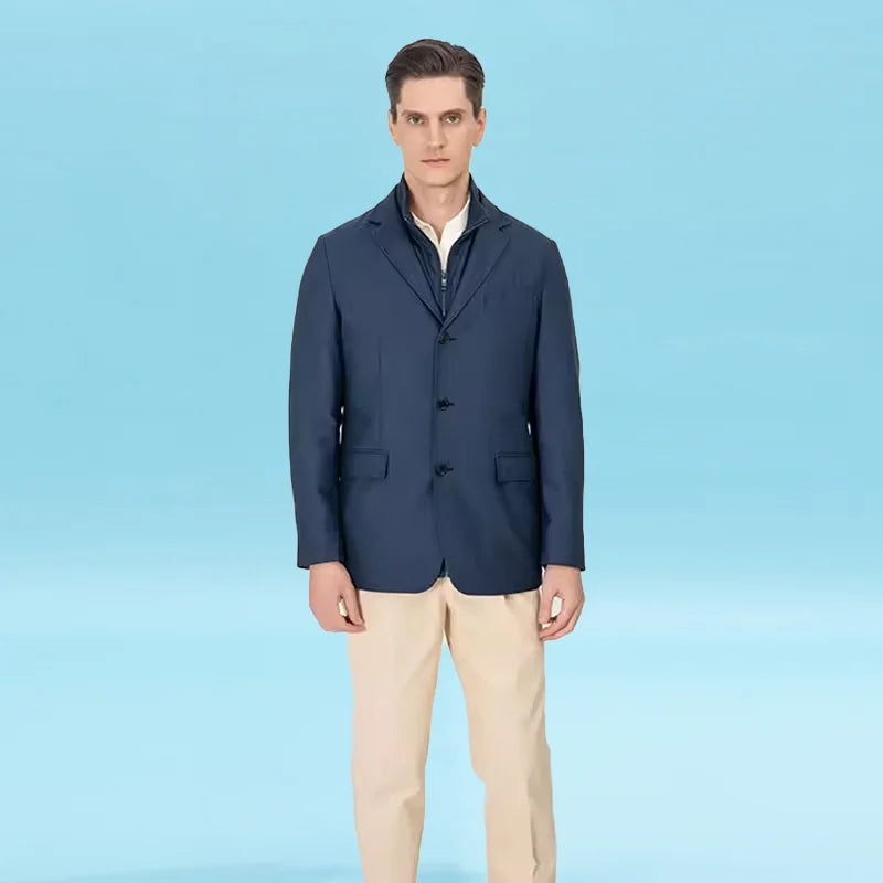 MTM Custom Men's Slim-Fit Breathable Outerwear Stylish Casual Single Breasted Suit Wrinkle-Resistant Feature Minimum 1 Piece